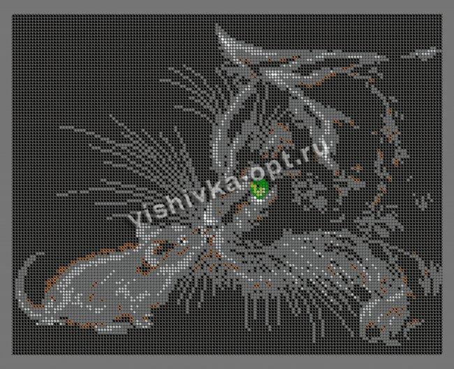 «Диамант» схема с клеевым покрытием для алмазной вышивки ДВЛ-100П «Кошки-мышки» 38*30см (1шт) цвет:ДВЛ-100П
