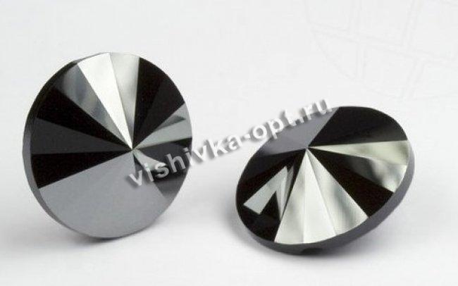 Пуговица 3015 10мм Unfoiled (1шт) цвет:280HEM-Jet Hematite