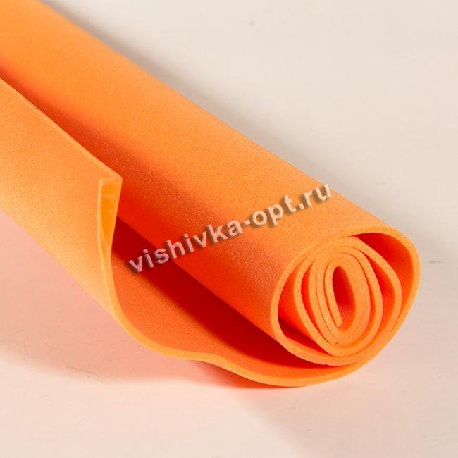 Фоамиран в рулоне 2мм (50*60см) цвет:234-оранжевый