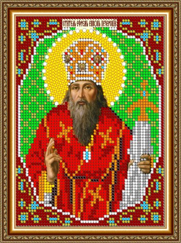 «Светлица» набор для вышивания бисером 8849М «Св. Ефрем Печерский» бисер Чехия 12*16см (1шт) цвет:8849М
