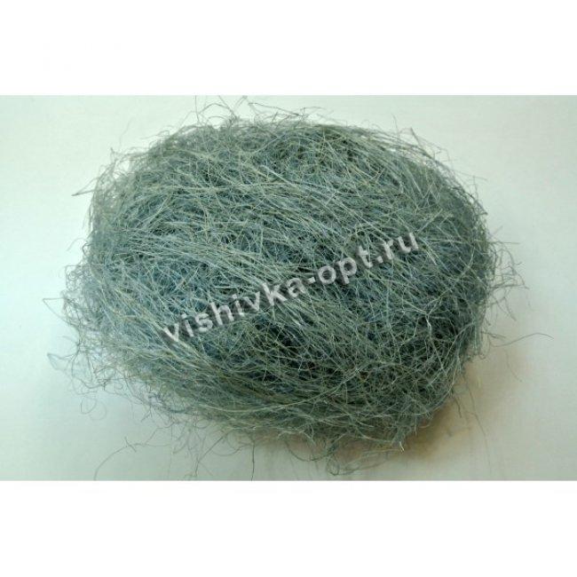 Сизаль - натуральное волокно (100гр) цвет:А026-серый