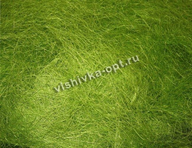Сизаль - натуральное волокно (1кг) цвет:А021-св.зеленый