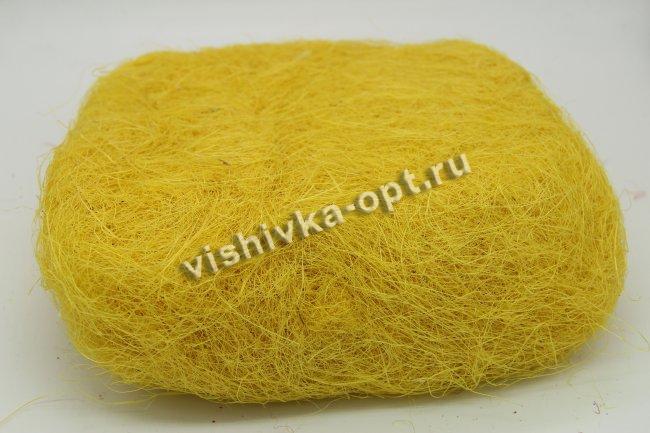 Сизаль - натуральное волокно (100гр) цвет:А003-желтый
