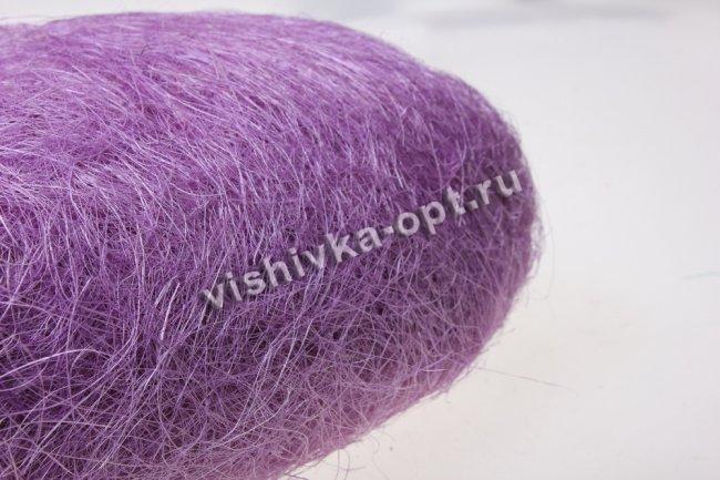 Сизаль - натуральное волокно (100гр) цвет:А011-св.фиолетовый